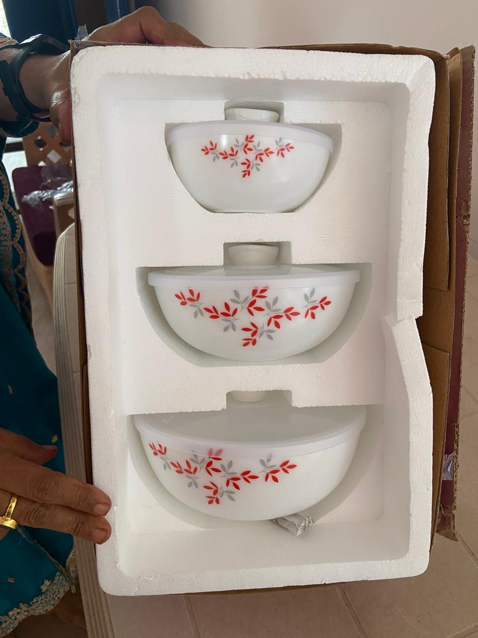 Cello Royale mixing bowl set box